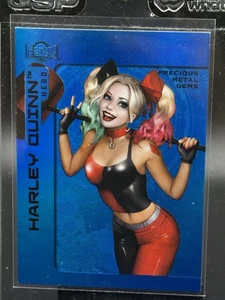 2025 Skybox Metal Universe Batman Harley Quinn Blue PMG 09/50 - Picture 1 of 10