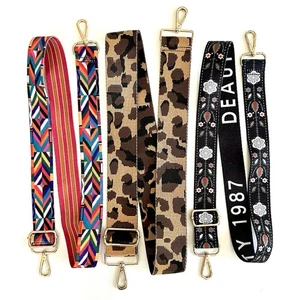 Lot of 3 Guitar Purse Strap Cross Body Aztec Leopard Floral Deauty Print - Picture 1 of 11