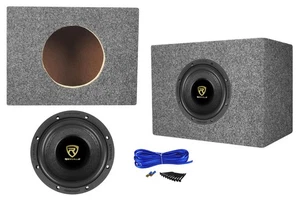 Rockville W65K9D4 6.5" 1000 Watt Car Audio Subwoofer+Sealed Sub Box Enclosure - Picture 1 of 12