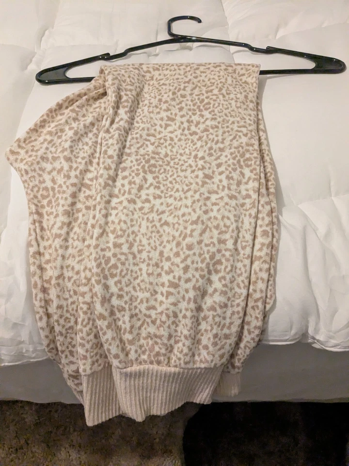 Conjunto de pijama Honeydew Intimates 2 peças jersey tamanho M branco e laranja - Imagem 1 de 4