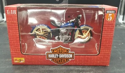 Maisto Harley Davidson Road King 1/18 Scale Die Cast 1948 FL Panhead Red  - Image 1 of 4