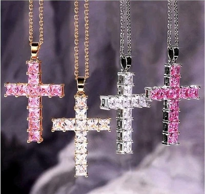 Collana CROCE super Luminosa Colore A Scelta - Immagine 1 di 4