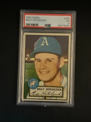 1952 Topps Baseball #182 Billy Hitchcock PSA 3 Muito Melhor - Imagem 1 de 2