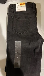 Girls Black Jeans Size 6 - Picture 1 of 7
