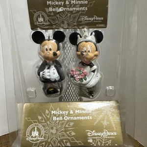 Disney Mickey & Minnie Weihnachtsglocke Ornamente Neu im Paket wunderschön - Bild 1 von 7