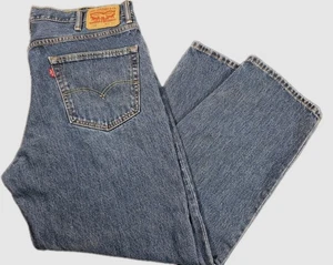 Levi Strauss Co 550 Size 40x30 Relaxed Fit Mens Jeans Dark/Medium Wash Pants - Picture 1 of 13