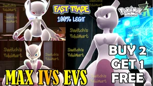 Pokemon Legends ZA Mewtwo Y - Mewtwo X 6IV Hyper trained Untouched Battle Ready - Picture 1 of 17