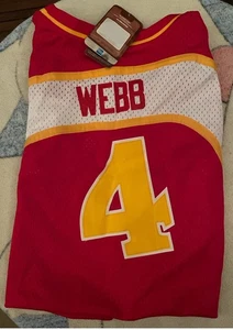 #4 Spud Webb Hawks Reebok HWC ‘86-‘87 4XL Jersey Brand New w/Tags - Picture 1 of 3