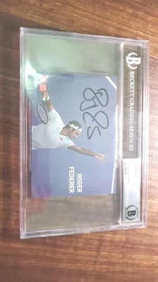 Foto firmada por Roger Federer - Beckett BAS - Encapsulada - Foto autografiada Foto 1 de 4