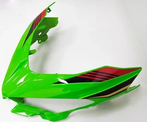 Green Black Fit For KAWASAKI NINJA 400 EX400 18-23 Front Upper Nose Head Fairing - Picture 1 of 1