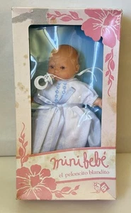 Mini Bebe 6” Plastic Baby Doll in Original Box - Made in Spain - Picture 1 of 4