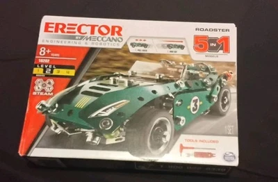 Nuevo en caja Meccano Roadster Juego de montadores Nivel 2 Plan de estudios de vapor con motor de tracción trasera Foto 1 de 4