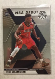 2019-20 Mosaic Zion Williamson R/C NBA Debut - Picture 1 of 2