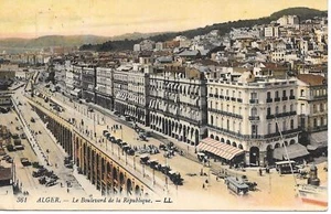 ALGERI - LE BOULEARD DE LA REPUBLIQUE - COLORATA - V1912 - Imagen 1 de 1