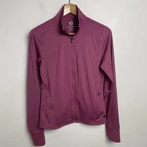 Under Armour Heat Gear Jacket Womens Medium Purple Full Zip Athletic - Picture 1 of 8