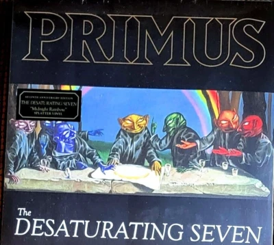 PRIMUS - THE DESATURATING SEVEN - SPLATTER COLOR VINYL LP " NEW, SEALED " - Image 1 of 2