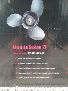 Honda Solas 11x16 3 blade aluminum Honda Yamaha 59130-ZV5-016AH - Picture 1 of 2