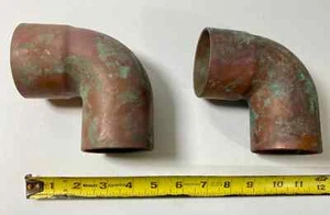 2 NIBCO 2.5 inch x 2.5 inch copper 90 degree sweat M-F Street Elbow fitting USA - Picture 1 of 18