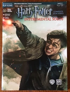 Harry Potter Instrumental Solos for Cello Piano Accompaniment Sheet Music - Picture 1 of 2