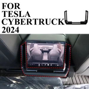 Carbon Fiber Style Rear Armrest Box AC Air Vent Cover Trim For Tesla Cybertrunk - Picture 1 of 19
