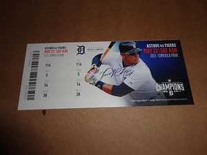 Talón de boleto Tigres 2015 23/05/15 vs Astros ~ Lance McCullers PRIMERA VICTORIA MLB - Imagen 1 de 1