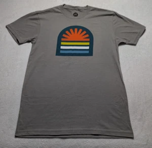 WOHVEN Beige T-Shirt Herren Medium Minimalist Sunset Horizon Graphic - Bild 1 von 5