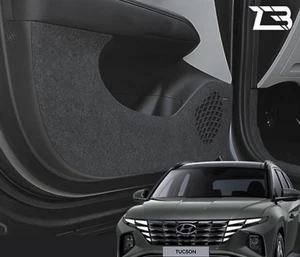 Anti-Scratch Door Cover Felt Fabric 4P Black w/BOSE for Hyundai Tucson 2022~2025 - Picture 1 of 9