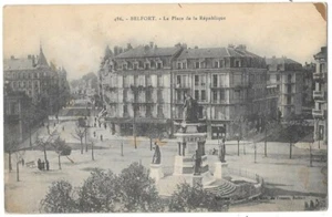 BELFORT 90 Place de la République CPA animée écrite à Mme Vignon de Lyon - Picture 1 of 2