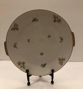 H&C Heinrich & Co. Bavaria Germany Floral Pattern Serving Plate~Gold Trim 11” - Picture 1 of 11