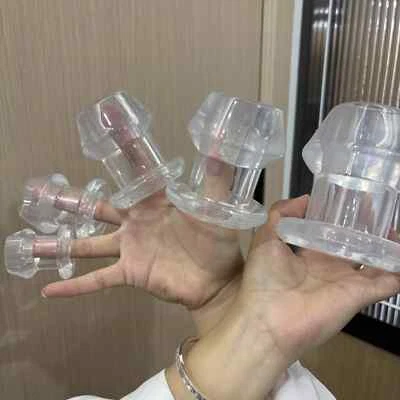 Anal Sex Open Leg Clear Hollow Silicone Butt Plug Comfort Deep Access Tunnel Sex - Image 1 of 4