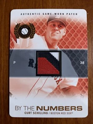 Curt SCHILLING 2005 Fleer Patchworks By The Numbers PATCH #BTN-CS 24/25 Red Sox - Image 1 of 2