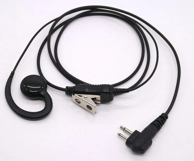 C Style Outside Ear Earhook Earpiece FOR Motorola Radio 2 PIN GP88 CP150 CP200 - Image 1 of 4