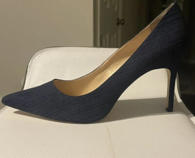 Zapatos de tacón Charles by Charles David para mujer talla Maxx EE. UU. 12 gamuza azul marino Foto 1 de 4