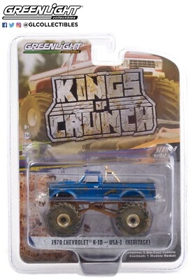 2021 GREENLIGHT Kings Of Crunch Series 9 1970 Chevrolet K-10- EUA-1 (Herança) - Imagem 1 de 4