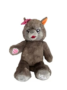 BAB Build A Bear Violet The Wolf  Stuffed Animal - Grey - Picture 1 of 3