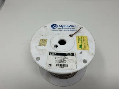 1000 футов альфа-провод 5857 коричневый 18 AWG соединительный провод, медный, 19x30, 600 В 1000 футов - Изображение 1 из 3