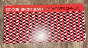 1975 Dodge Sportsman Van Owners Manual - Picture 1 of 2