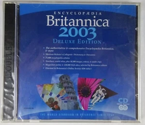 Encyclopedia Britannica 2003 Deluxe Edition 2 disc Computer Software PC/Mac New - Picture 1 of 3