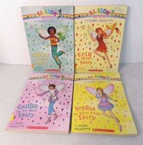 Lot of 4 Rainbow Magic The Magical Animal Fairies Books Daisy Meadows 1, 3, 5, 7 - Picture 1 of 19