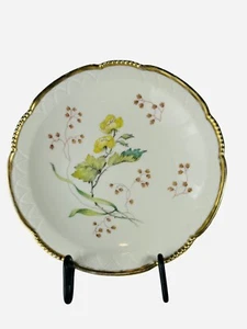Mitterteich Germany piatti da dessert insalata floreale 7,75” perline bordo oro lotto di 5 - Foto 1 di 7