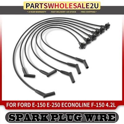 Juegos de 6 cables de bujías para Ford F-150 E-150 E-250 Econoline 1997-2000 V6 4,2 L Foto 1 de 4