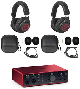 Focusrite SCARLETT 16I16 4G 4th Gen Audio Recording Interface+(2) Headphones - Picture 1 of 12