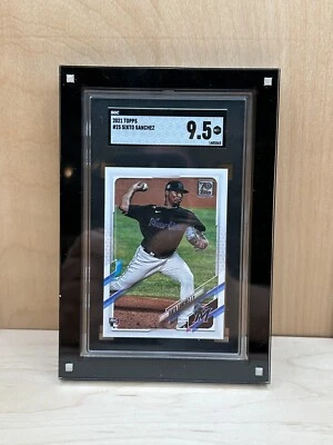 Slab Sports Trading Card SGC Slabbed Graded Magnetic Holder Case Wall Mountable - Image 1 of 4