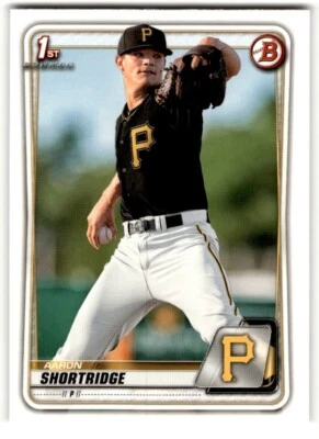 2020 Bowman Prospects Aaron Shortridge #BP-9 Pittsburgh Pirates - Image 1 of 2