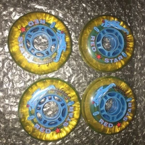 4 Red Star Spitfire Multi-surface Blade Roller Hockey Wheels 72mm 78A Set - Picture 1 of 4