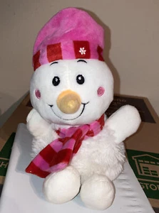 Muñeco de nieve de felpa Kellytoy Sonajero 10" con sombrero y bufanda - Imagen 1 de 4