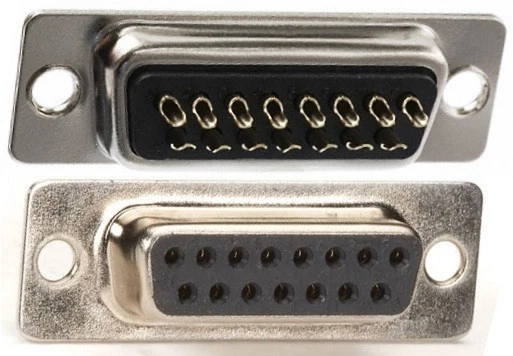 PARTS PARADISE D-Sub Female/Plug DB15pin/DA15Solder/Soldering Cup cable/cord/wire End/Connector