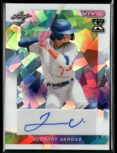 2023 Leaf Vivid JOENDRY VARGAS XRC Cracked White Auto /6 #BA-JV2 V1376 - Picture 1 of 3
