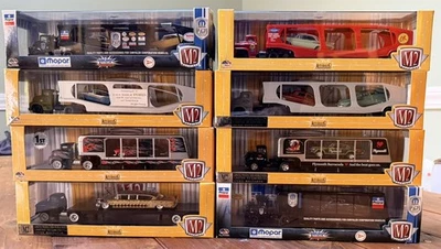 Lot of 8 M2 Truck Trailer & Cars Auto-Haulers Barracuda 1/5000 1:64 Xmas Gifts! - Image 1 of 4