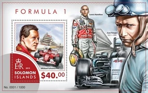 Solomon Islands - 2015 Formula 1 - Stamp Souvenir Sheet - 19M-832 - Picture 1 of 1